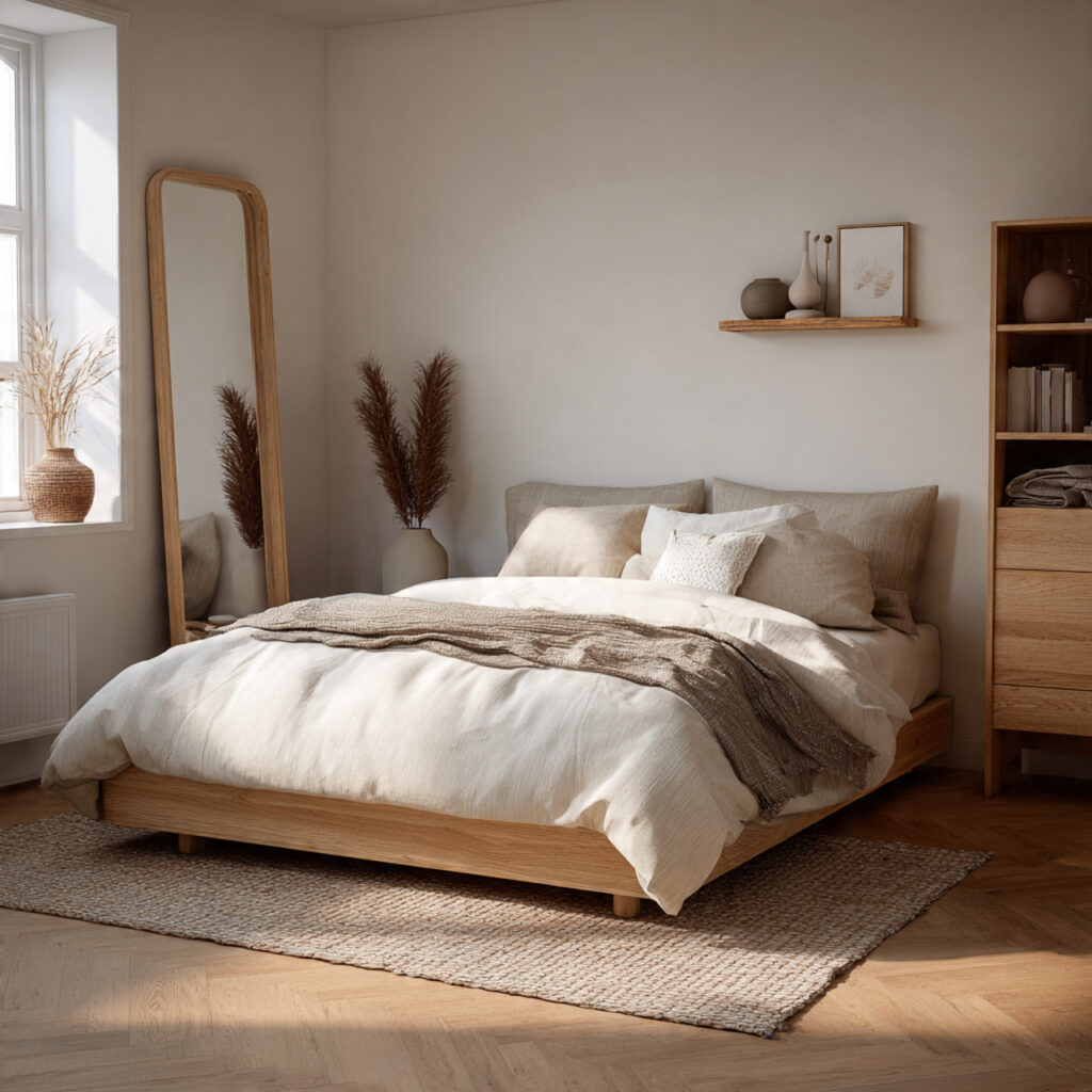 24 Bedroom Ideas for Men That Look Clean, Stylish, and Masculine Upgrade Your Space Today 14 Scandinavian Warm Minimal Bedroom