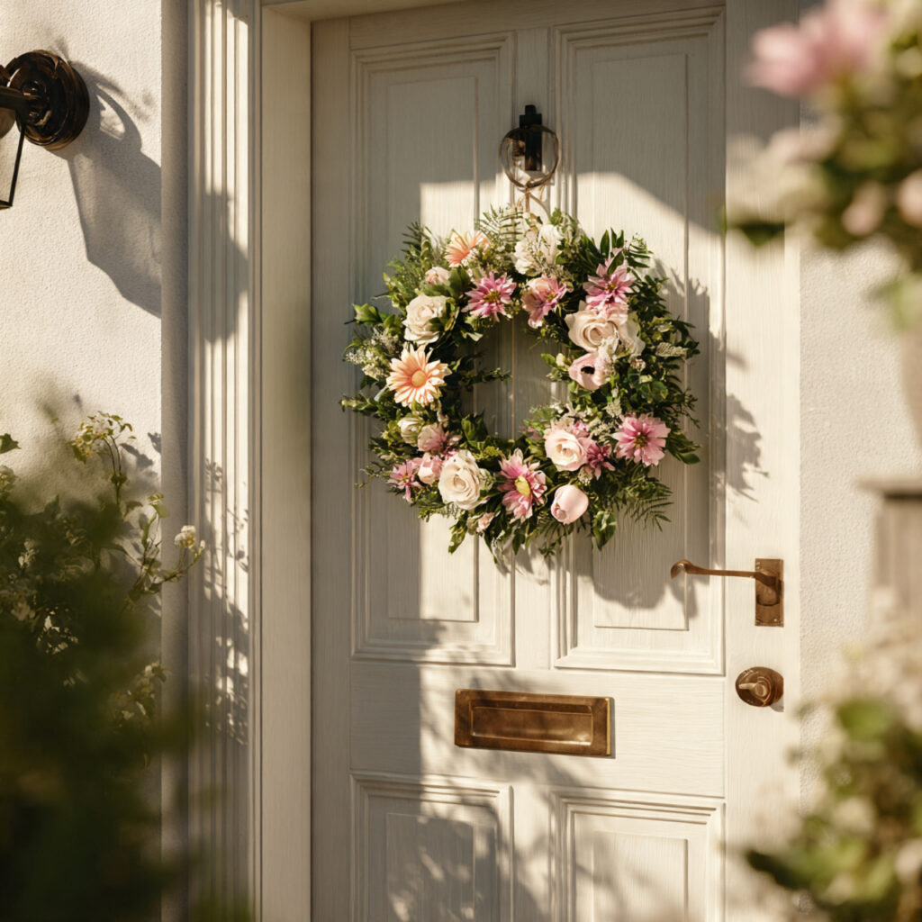 A Summer Wreath on the Front Door