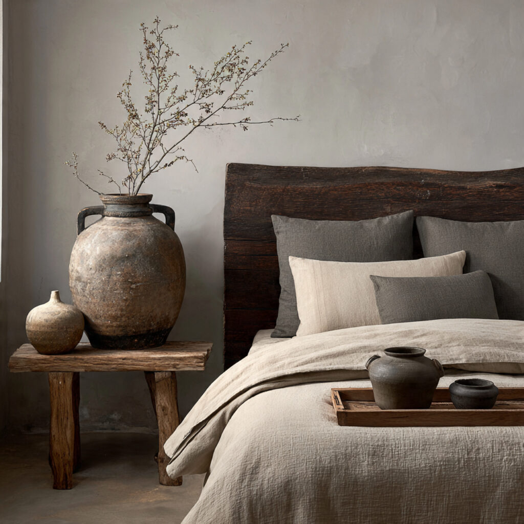 28 Bedroom Ideas 2026 That Bring Modern Trends and Fresh Style Into Your Space Stay Ahead Now 17 Add a Wabi-Sabi Inspired Decor Element