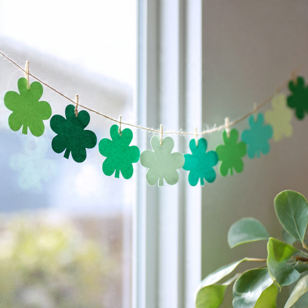 DIY Shamrock Banner
