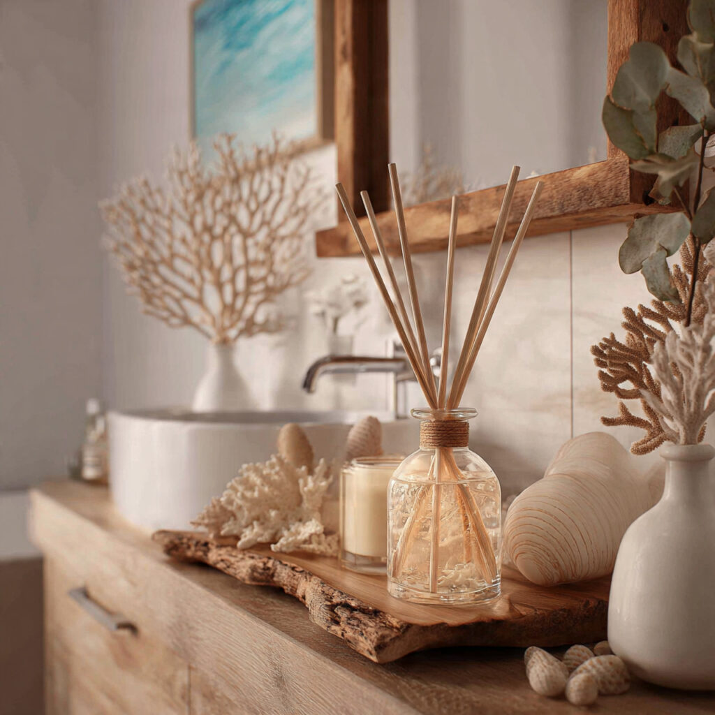 An Ocean-Scented Diffuser and Botanical Display