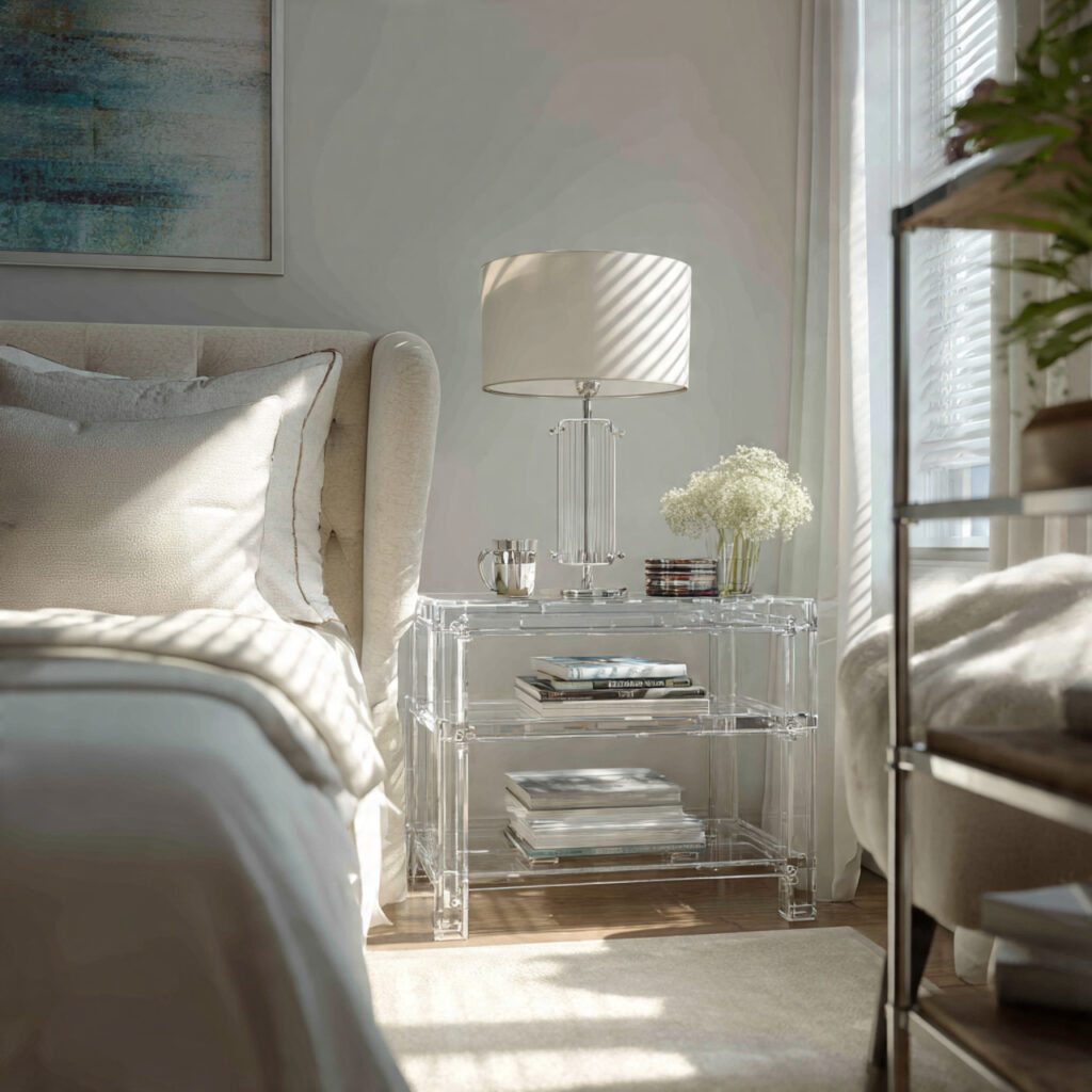 Clear or Glass Furniture Elements