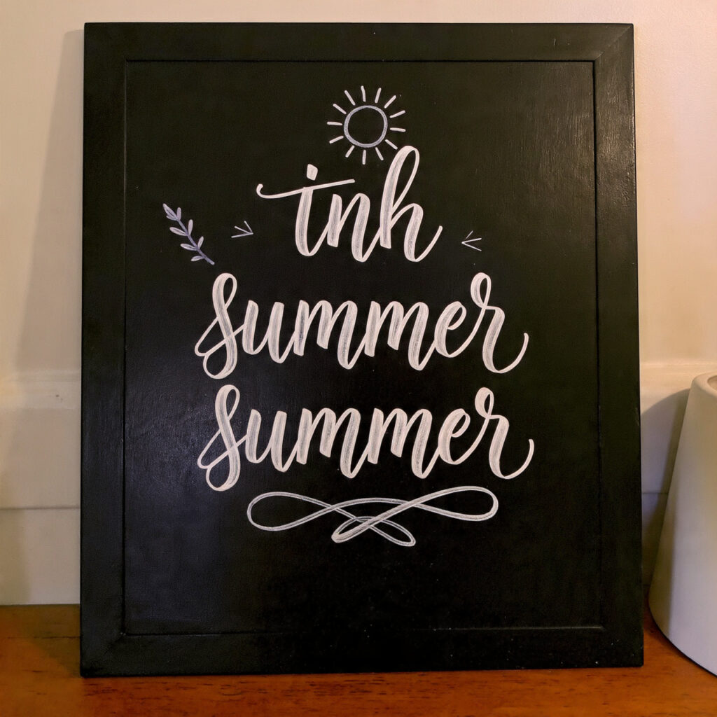 26 Summer Chalkboard Ideas That Add a Fun, Creative Touch to Your Home Try These Cute Designs Today 3 A Summer Quote in Script Lettering