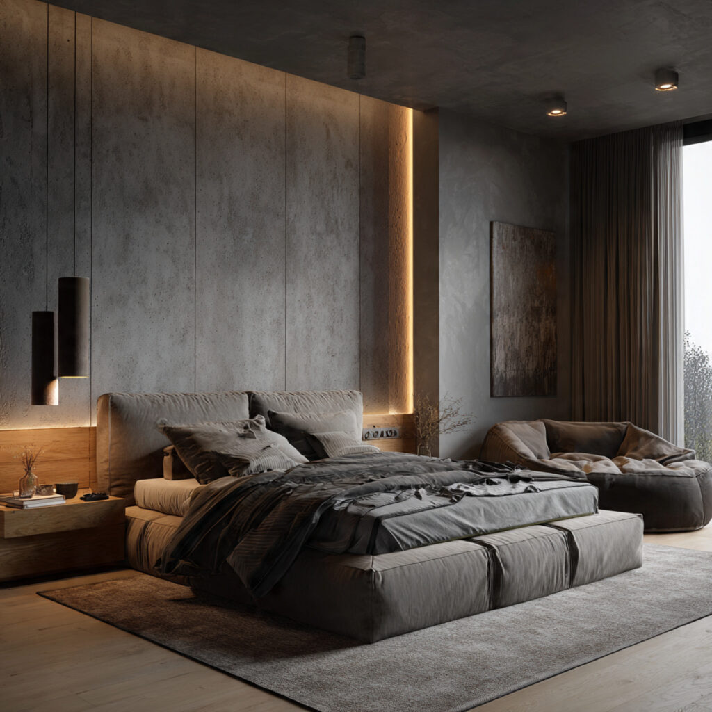 27 Modern Bedroom Ideas That Create a Sleek, Elegant, and Pinterest-Perfect Space Instantly 22 Use a Tonal Monochrome Palette in Warm Grey