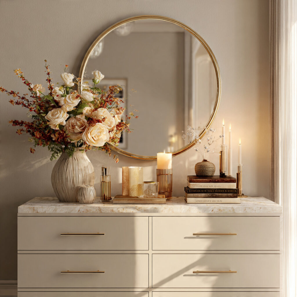 Style the Dresser Top Like a Curated Display