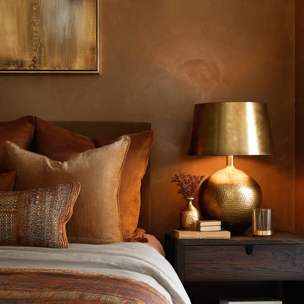 28 Bedroom Ideas 2026 That Bring Modern Trends and Fresh Style Into Your Space Stay Ahead Now 22 Introduce Warm Metals in Gold or Bronze Tones