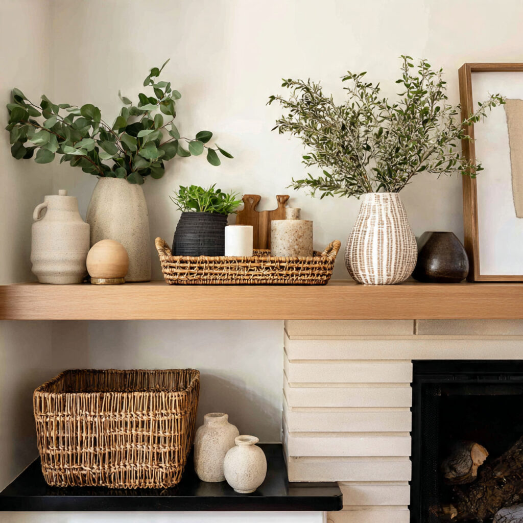 Woven and Natural Material Accents