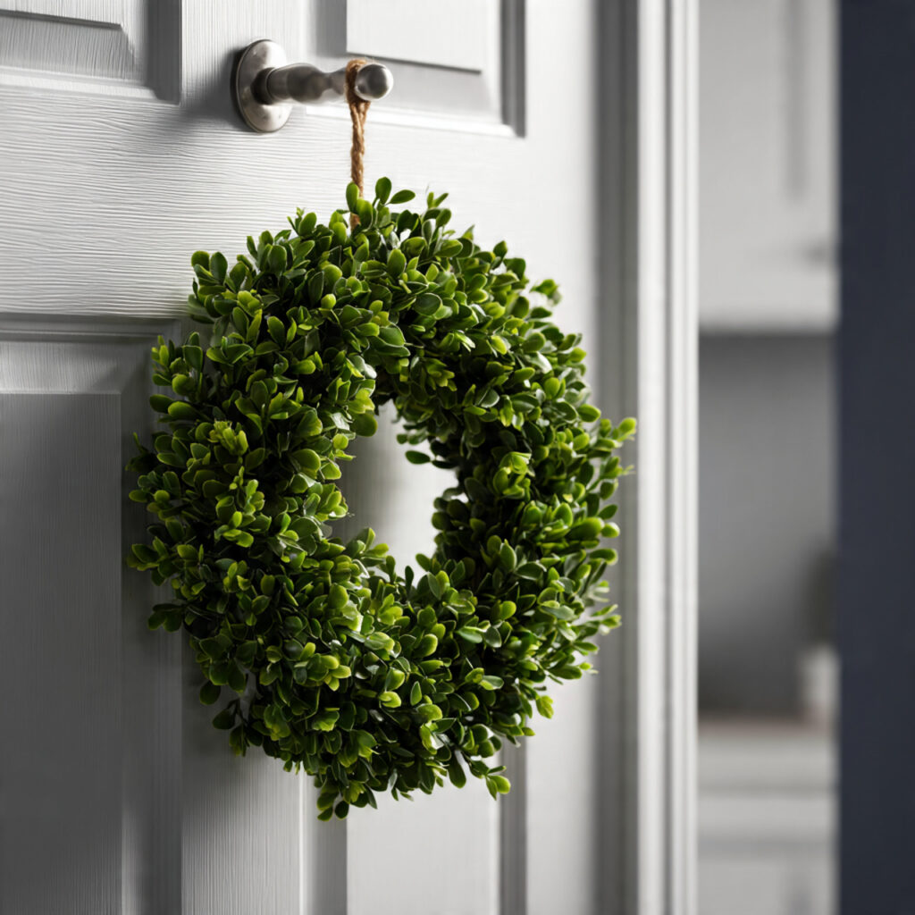 Use a Wreath Hanger to Protect Your Door