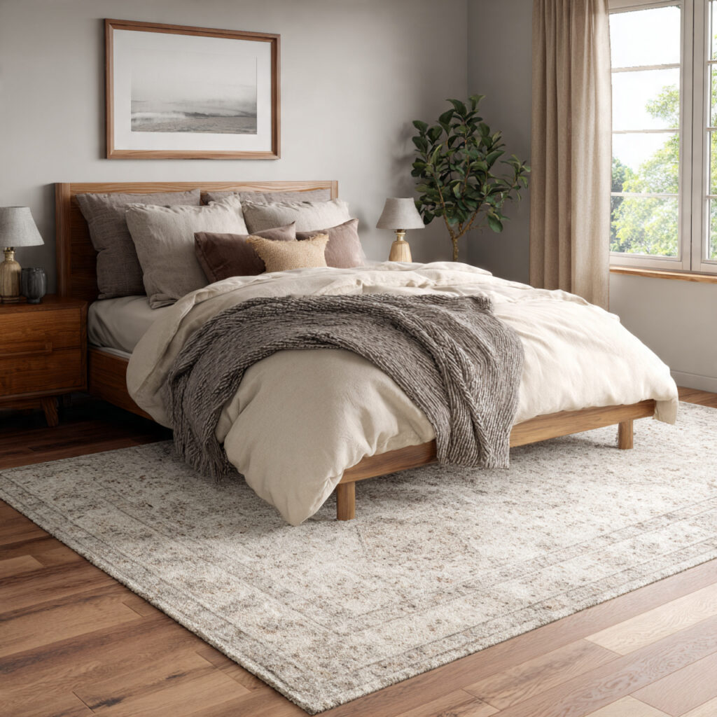 A Rug That Grounds the Entire Room