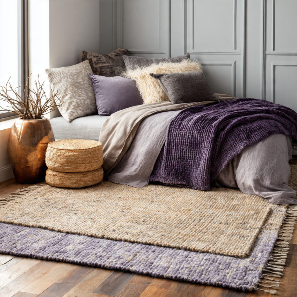 Layered Rugs for Texture and Depth