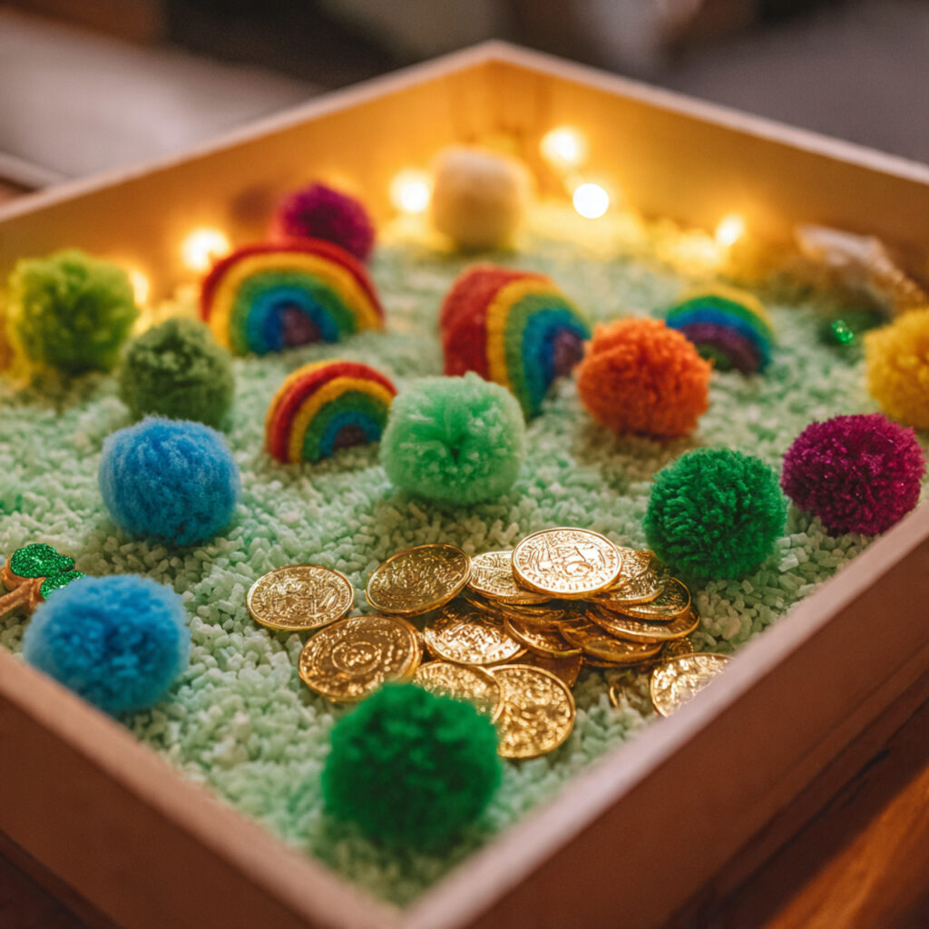 Lucky Charms Sensory Bin