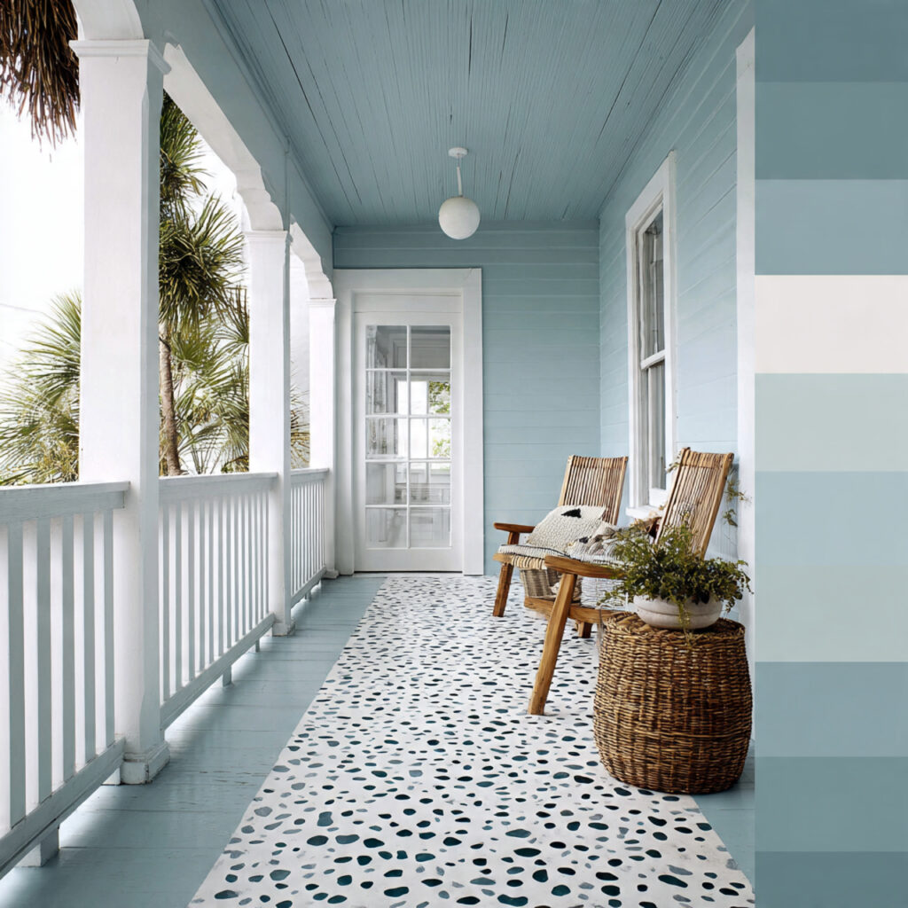 Painted Porch Floors for Color