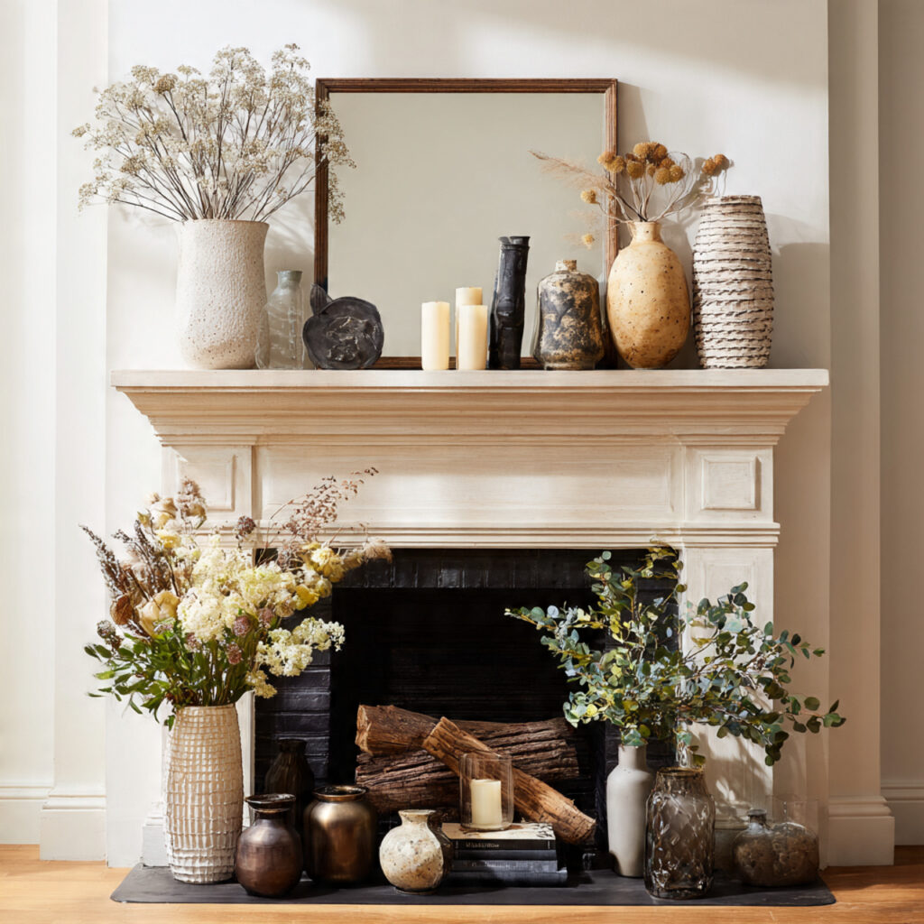 Layering the Mantel Front to Back