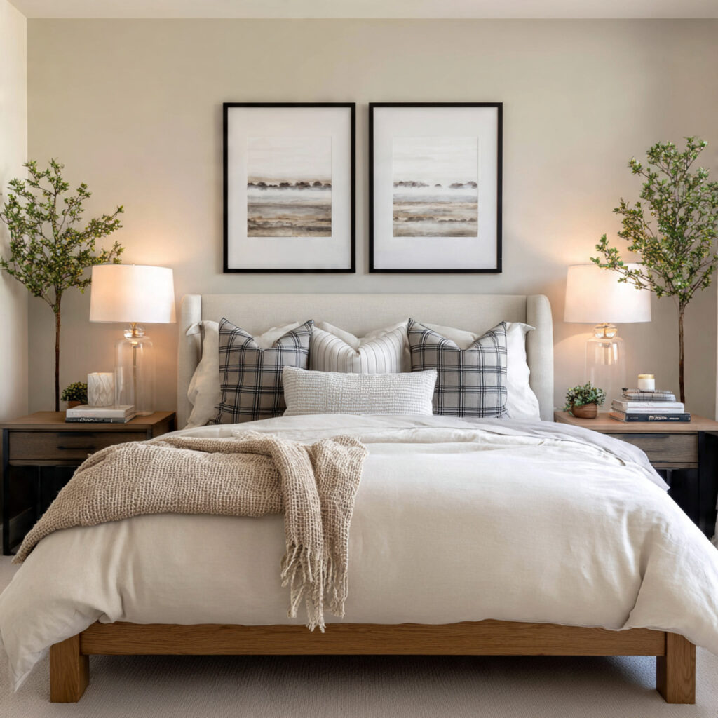 Create Visual Symmetry on Both Sides of the Bed