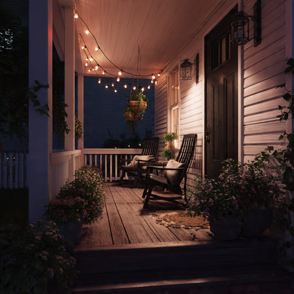 Seasonal Lighting Changes at Dusk