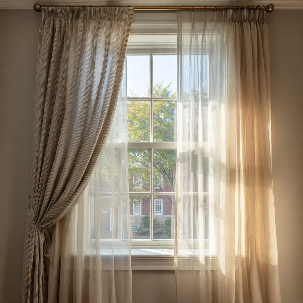 Layer Window Treatments for Depth and Luxury