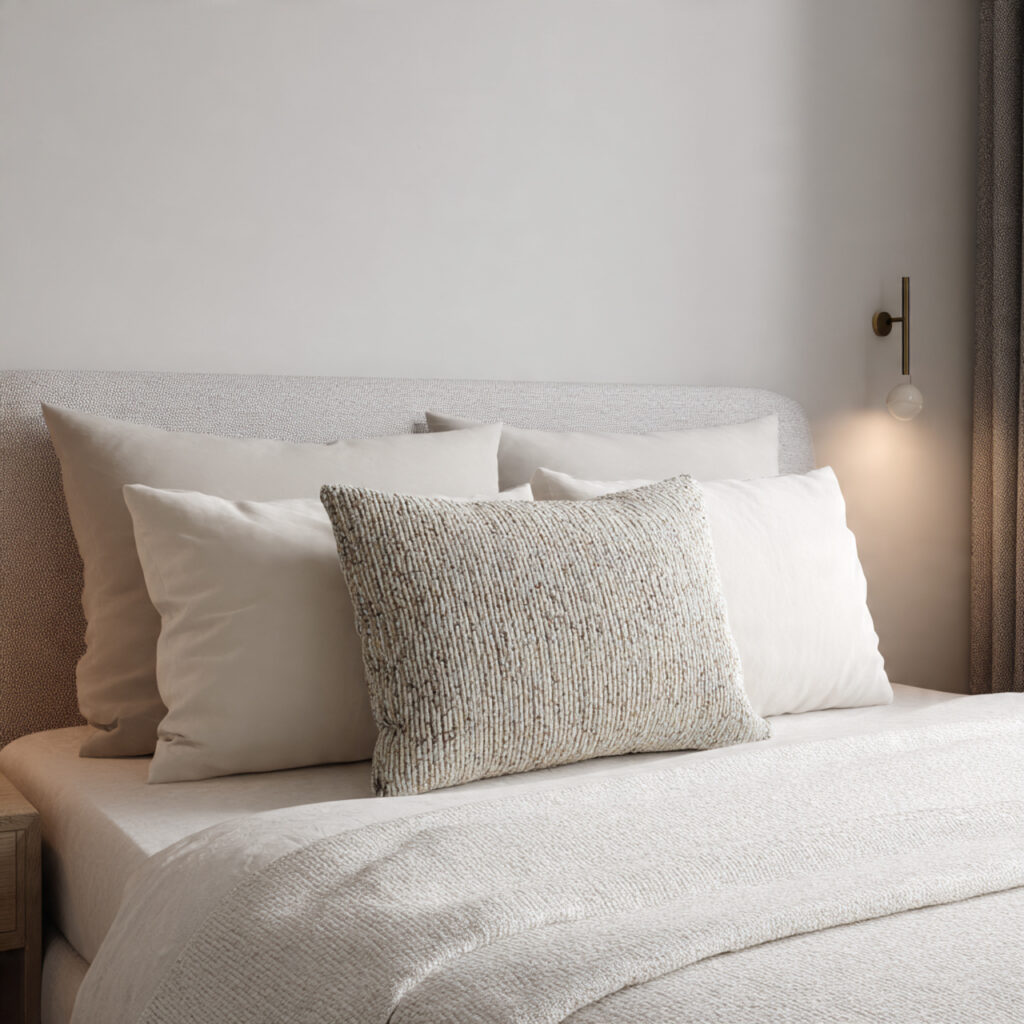 27 Modern Bedroom Ideas That Create a Sleek, Elegant, and Pinterest-Perfect Space Instantly 28 Add a Single Textured Throw Pillow in a Contrasting Tone