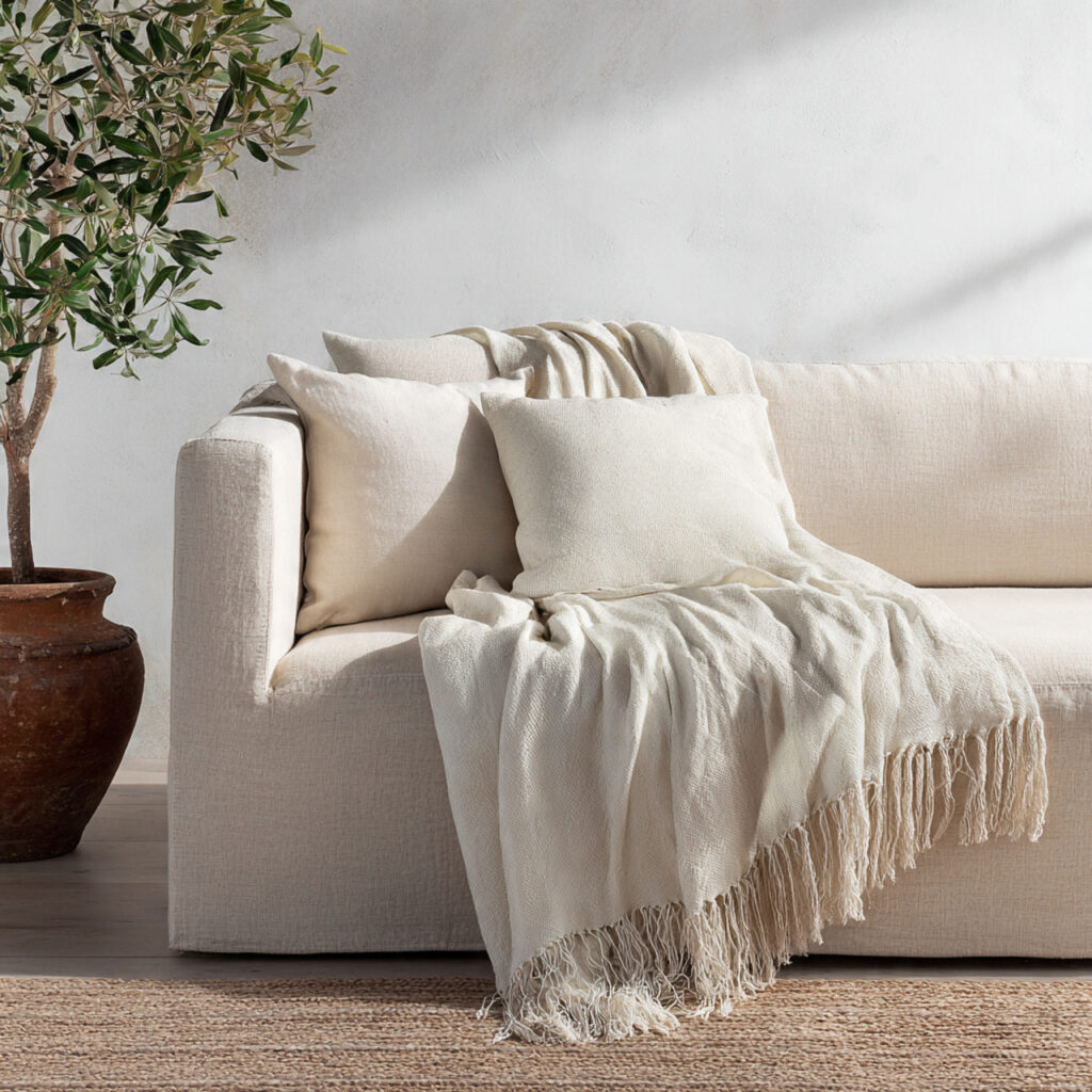 A Light-Colored Summer Throw
