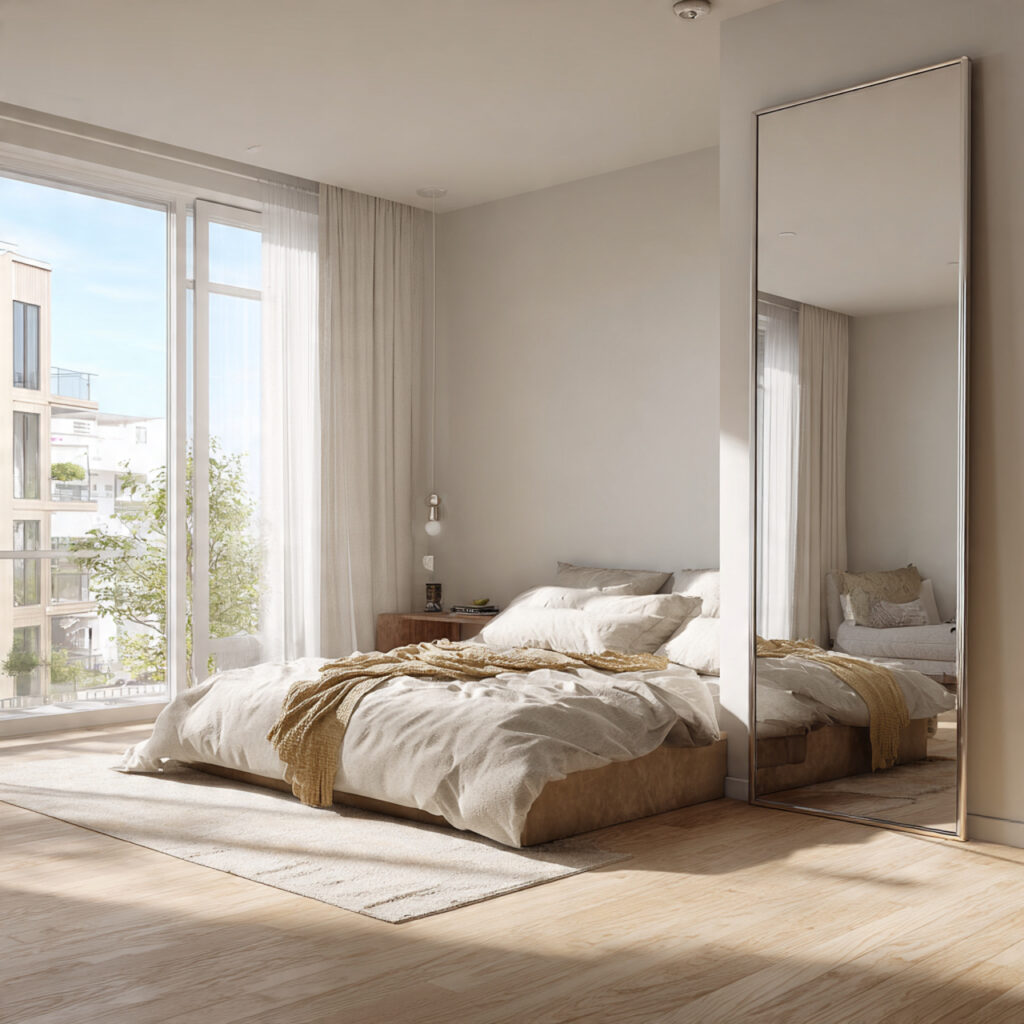 A Mirror Opposite or Adjacent to the Window