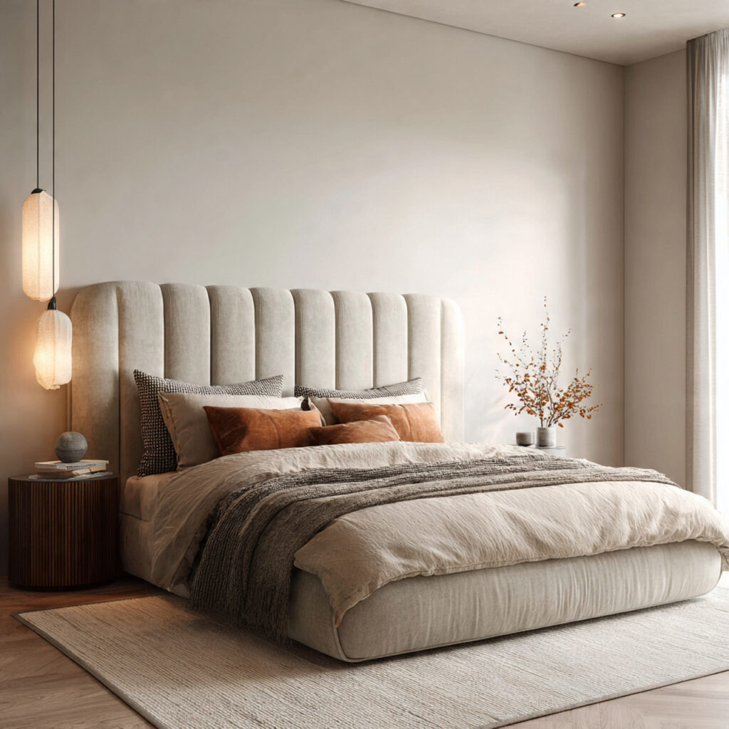 An Upholstered Headboard That Feels Luxurious