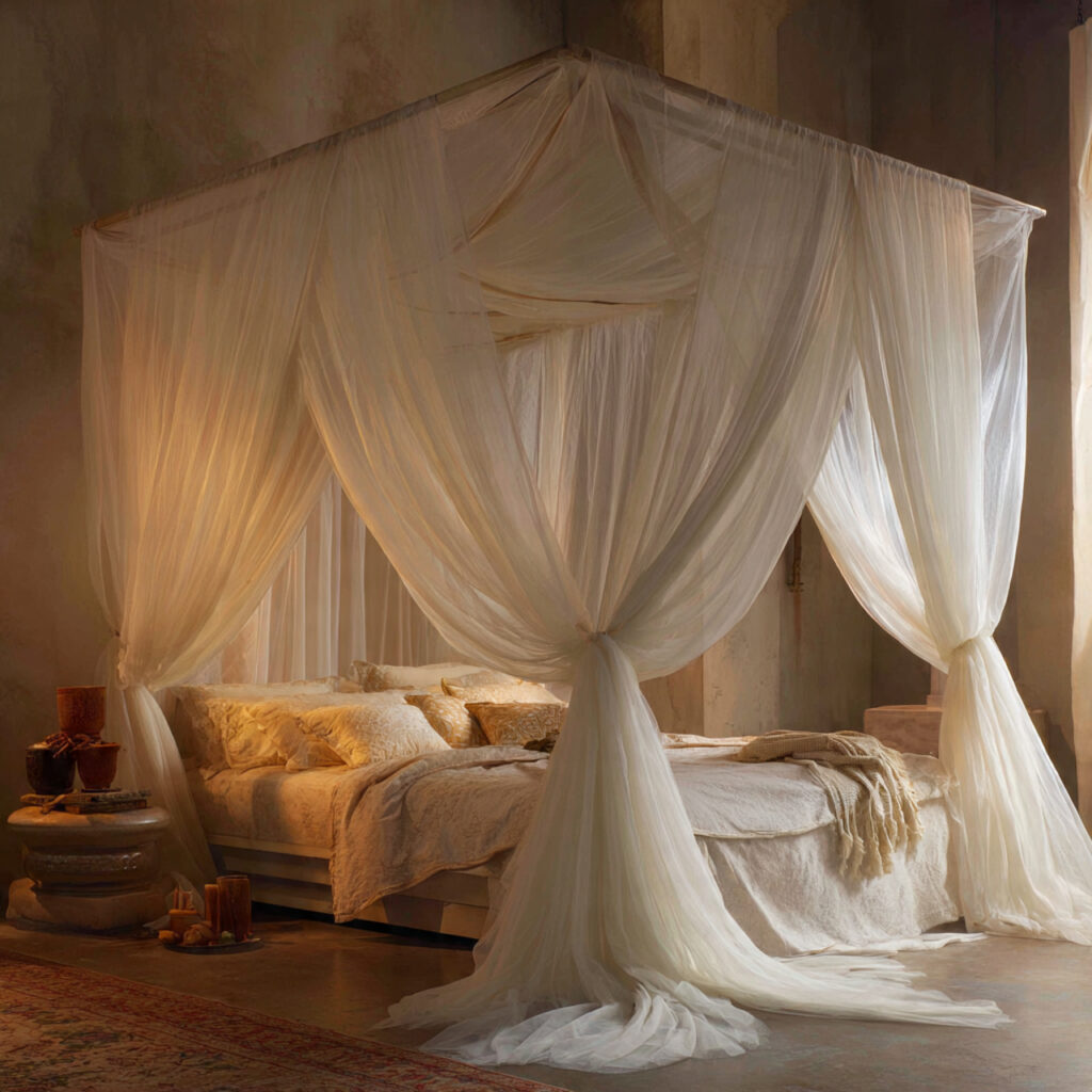 Use a Canopy Bed Frame or DIY Canopy