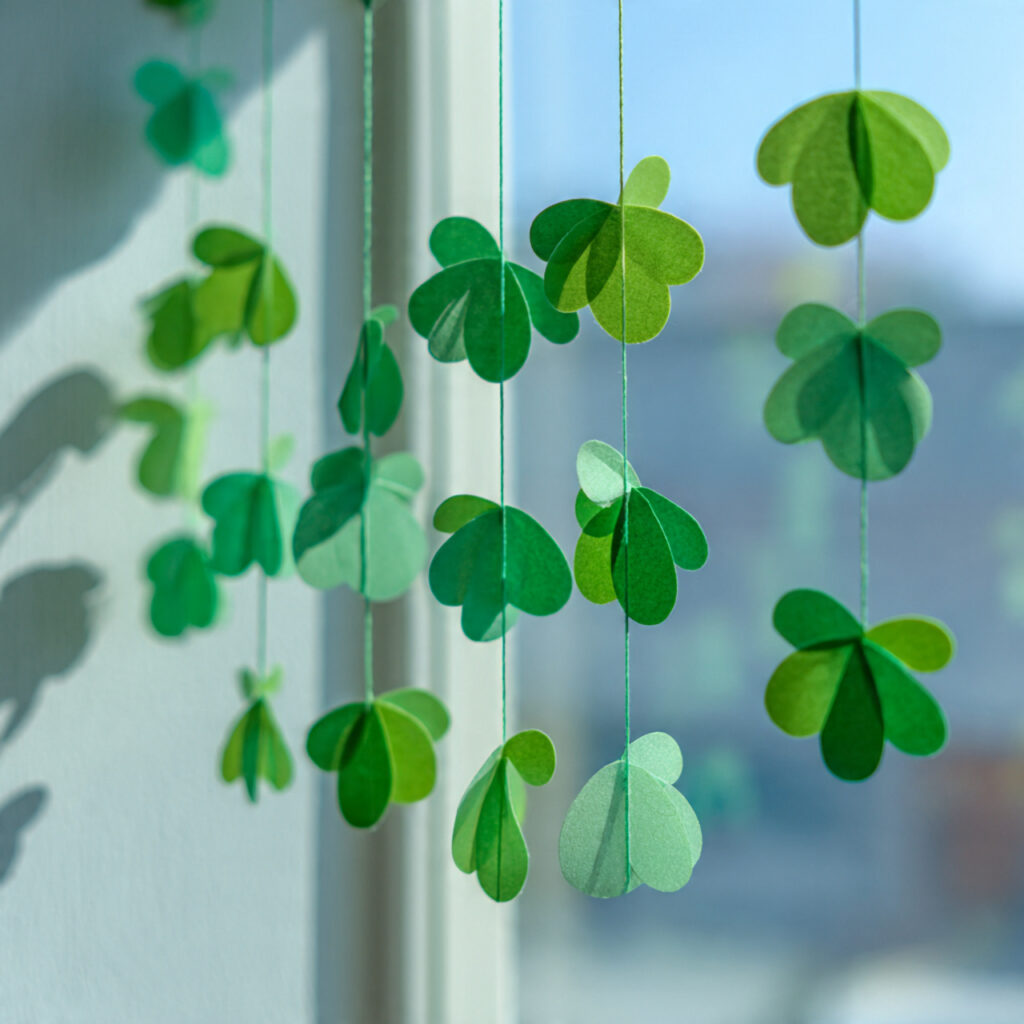 Hanging Shamrock Garland