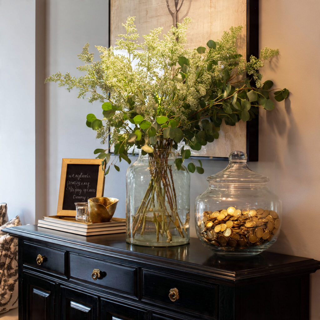 A Lucky Display Vignette on the Console