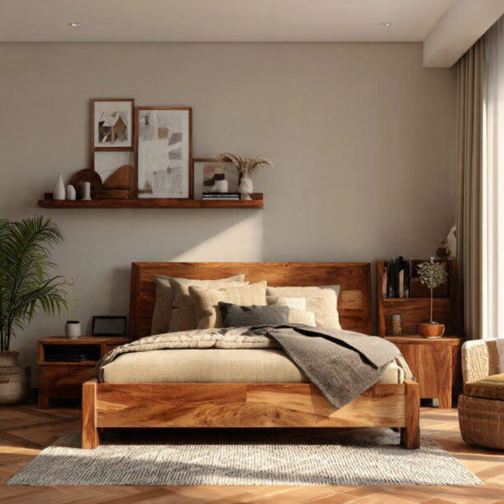 21 Cozy Bedroom Ideas That Make Your Space Warm, Relaxing, and Perfect for Everyday Comfort 10 Add Wood Accents Throughout the Room