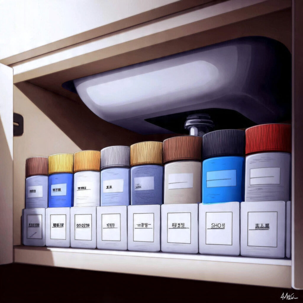 Open Space Under the Bathroom Sink