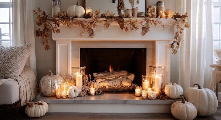 22 Fall Mantel Decorating Ideas for a Cozy Seasonal Refresh 1 Fall Mantel Decorating Ideas