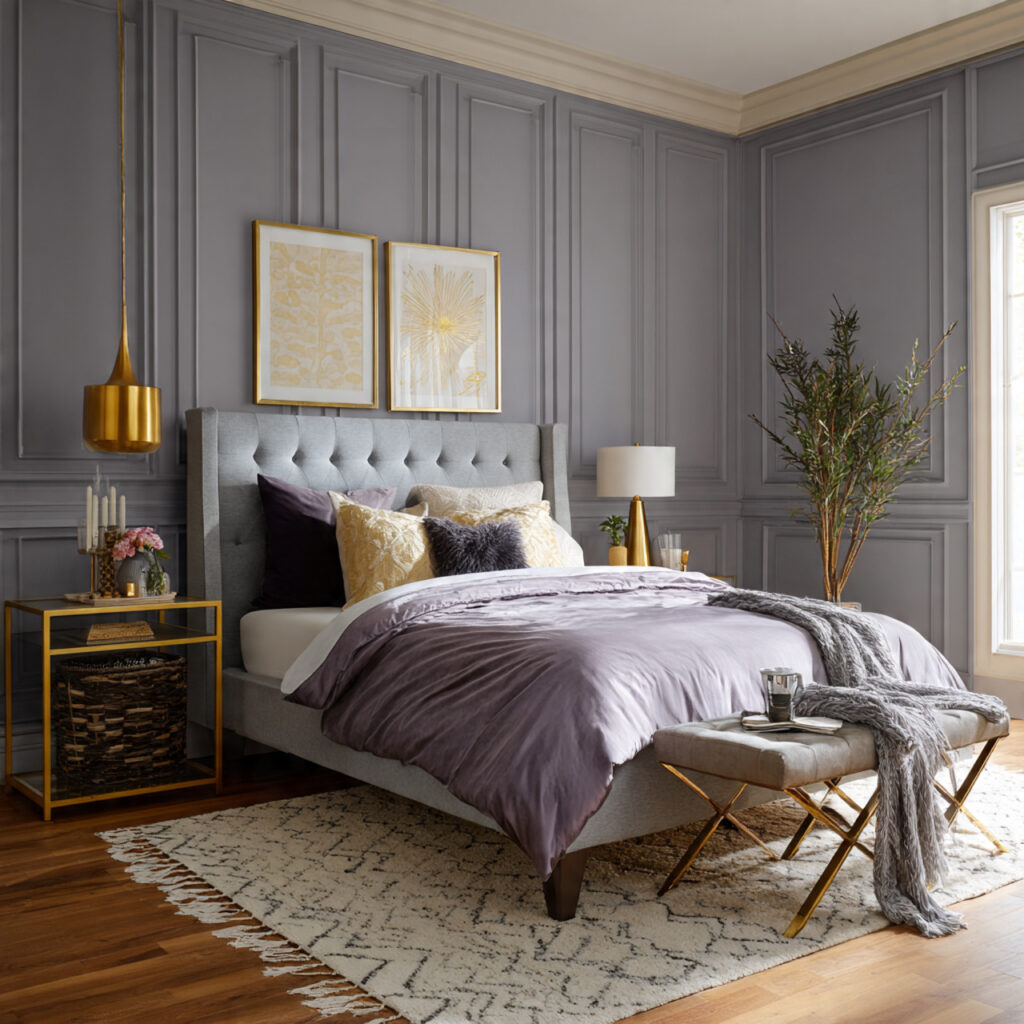 Gold and Brass Accents Throughout