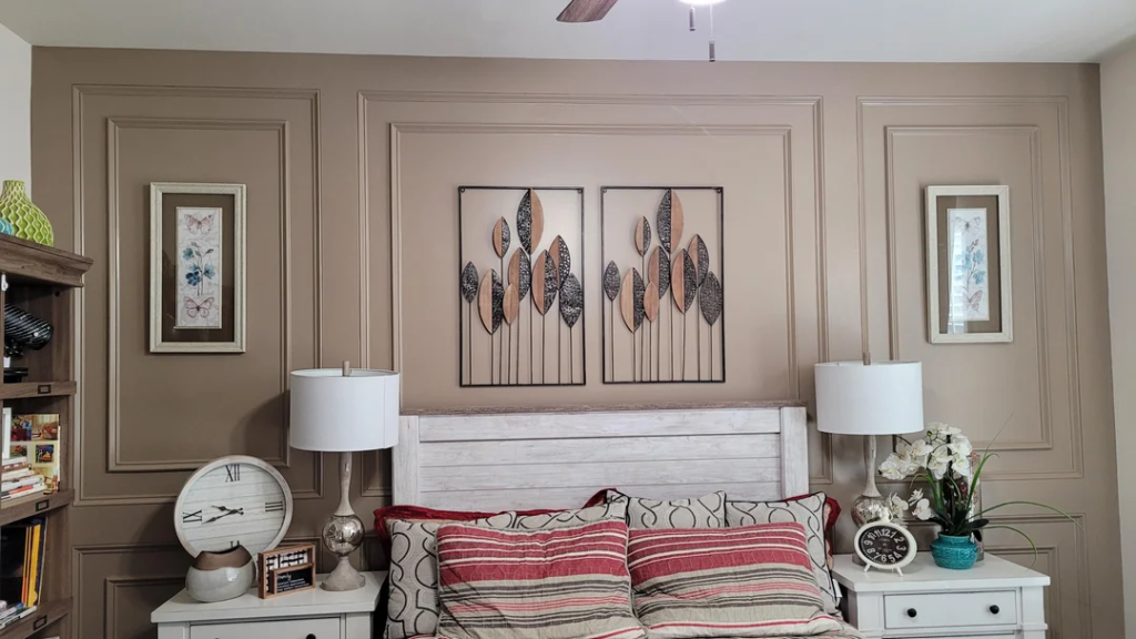 Soft Blush Accent Wall