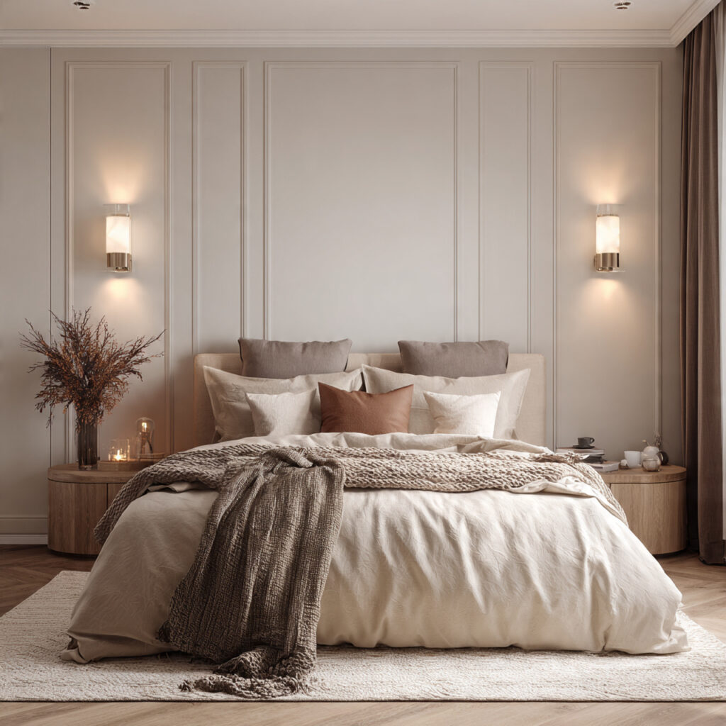 27 Modern Bedroom Ideas That Create a Sleek, Elegant, and Pinterest-Perfect Space Instantly 5 Add Integrated Bedside Lighting With Wall Sconces