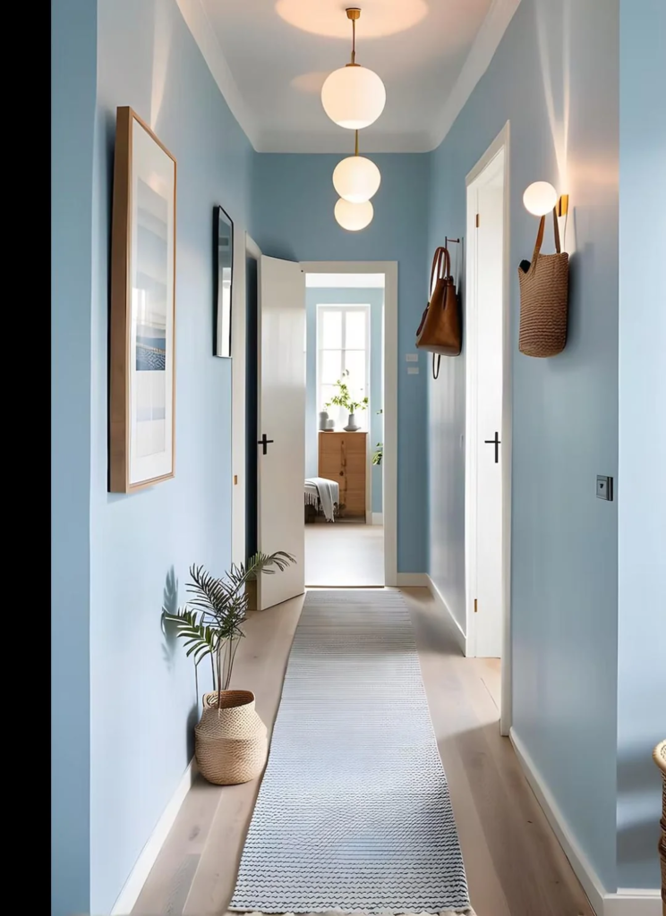 Pale Sky Blue for Freshness