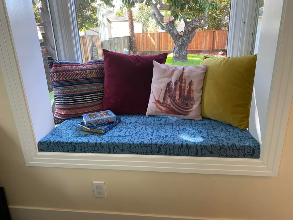 A Window Seat Cushion With No Frame Required