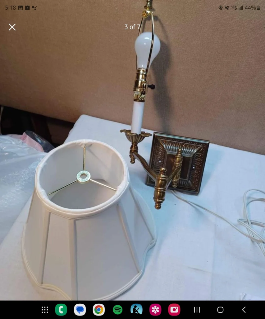 A Wall-Mounted Swing-Arm Lamp