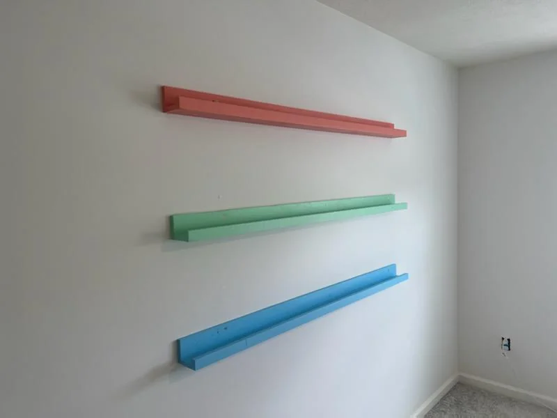 A Wall-Mounted Book Ledge