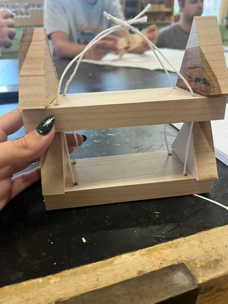 A Hanging Rope Shelf