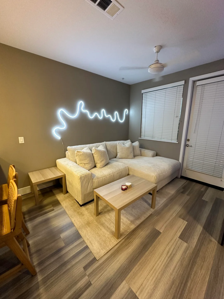 A Slim Side Table With a Lower Shelf