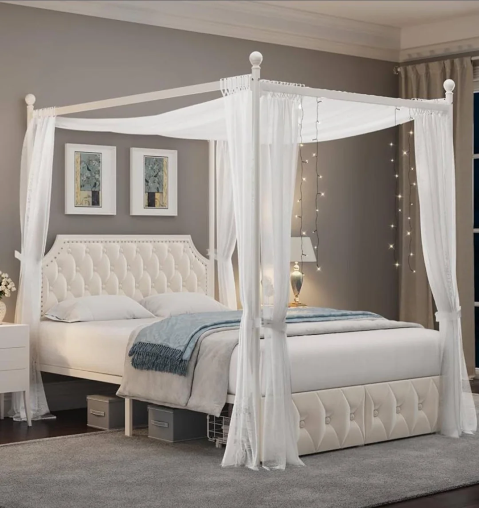 26 Apartment Reading Nook Ideas That Make Small Spaces Feel Warm, Stylish, and Super Cozy 19 Warm String Light Canopy Above the Chair