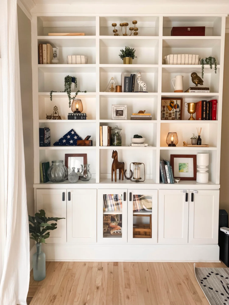 A Living Room Statement Shelf