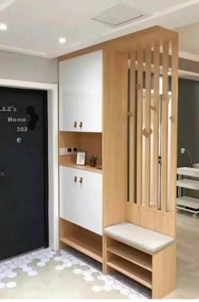 21 Tiny Entryway Storage Ideas That Make Small Spaces Look Stylish and Functional 8 A Tiny Storage Bench or Stool