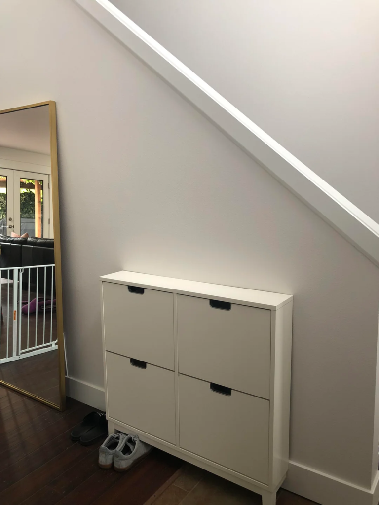 21 Tiny Entryway Storage Ideas That Make Small Spaces Look Stylish and Functional 10 A Slim Shoe Cabinet That Doubles as a Console
