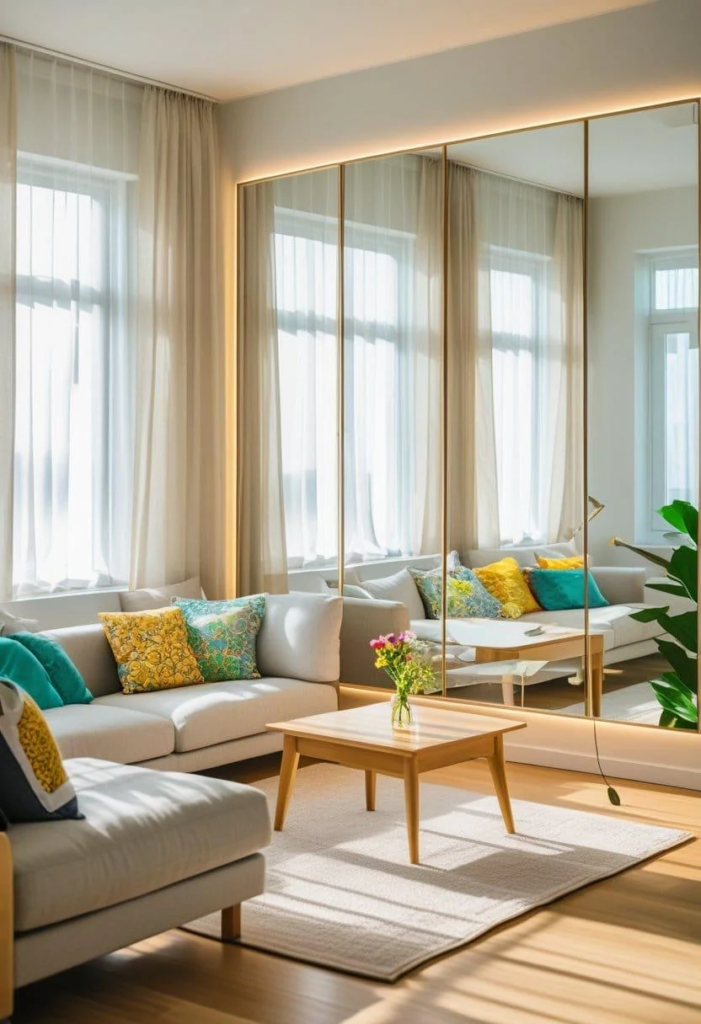 Mirrors to Double the Light