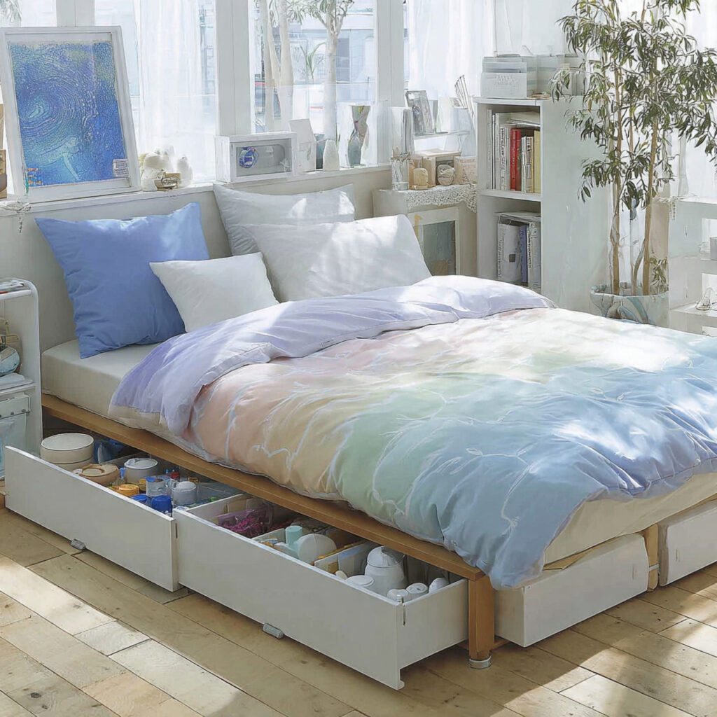 29 Bedroom Organization Ideas That Make Your Room Look Bigger, Cleaner and Pinterest Worthy 11 Bed With Built-In or Under-Bed Storage