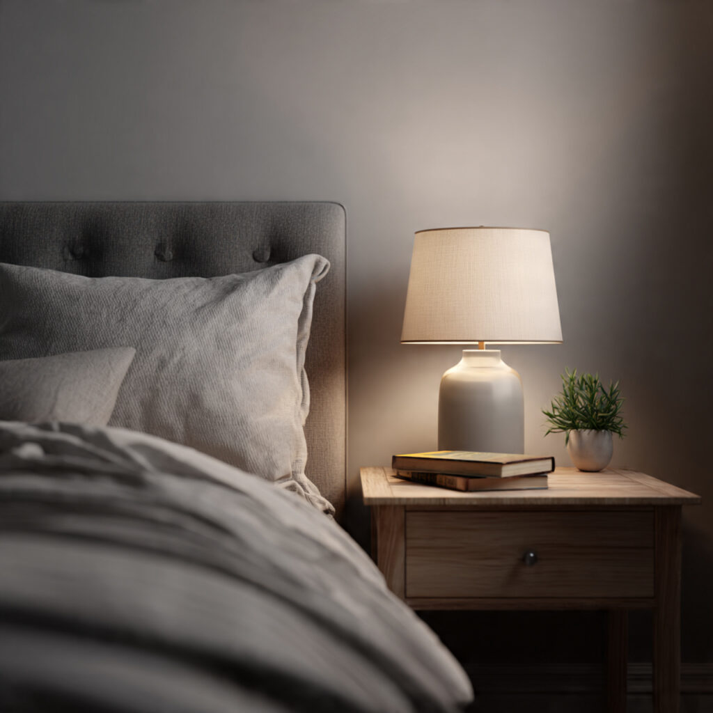 A Clear, Minimal Nightstand