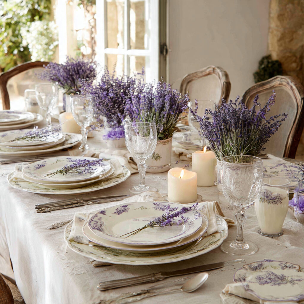 12 April Table Setting Ideas That Create a Bright and Elegant Spring Dining Experience You Must Try 12 French Countryside Place Setting With Toile and Linen