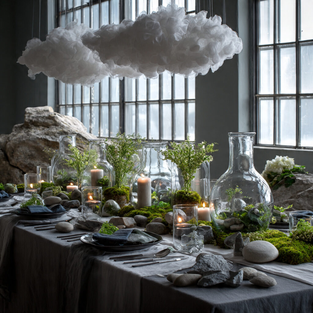 19 April Showers Table Decorations That Create a Fresh Rainy Spring Theme Start Styling Your Table Today 20 Full April Showers Styled Table With Every Layer Combined