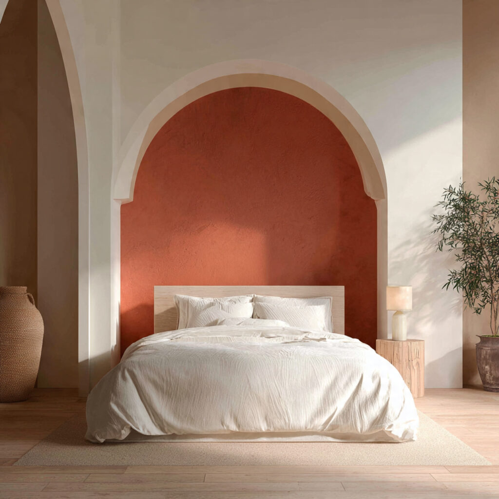 Tuscan Archway Feature Wall Using Paint or Plaster