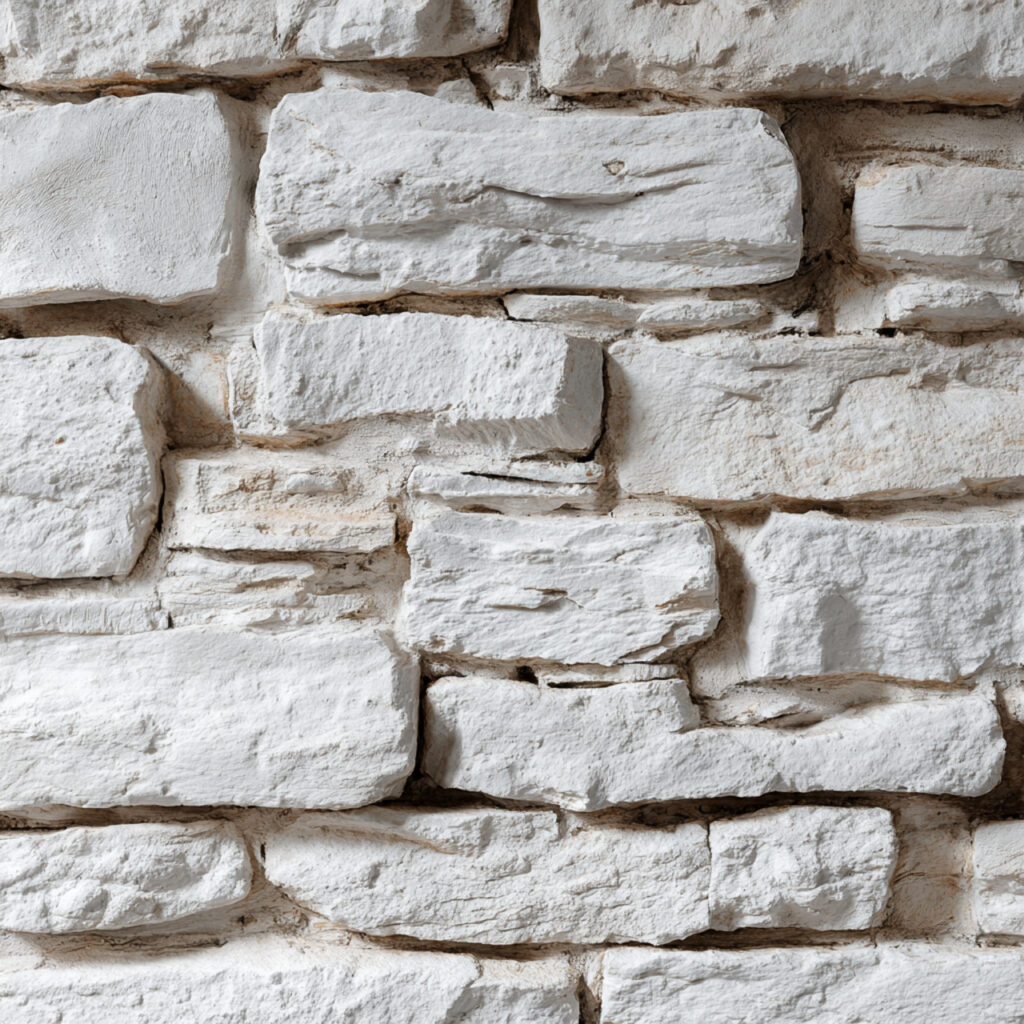 Whitewashed or Limewashed Stone Wall Texture Effect